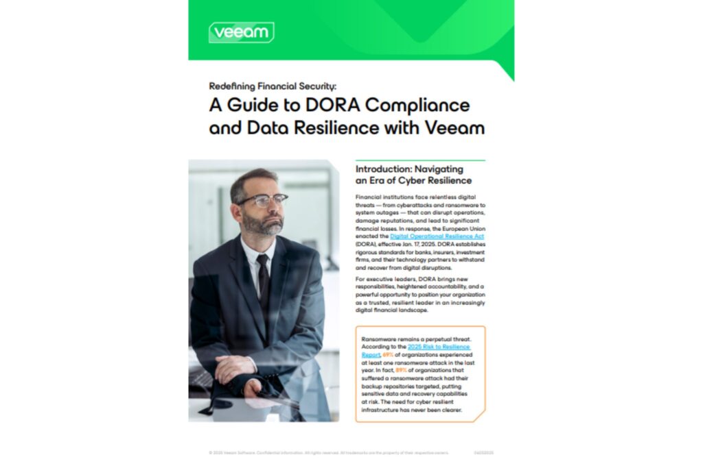 A Guide to DORA Compliance and Data Resilience with Veeam