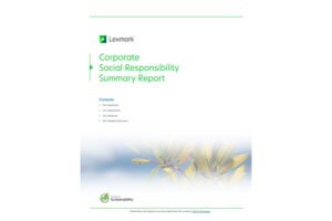 Corporate Social Responsibility Summary Report
