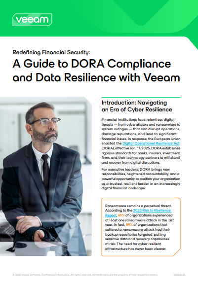 A Guide to DORA Compliance and Data Resilience with Veeam